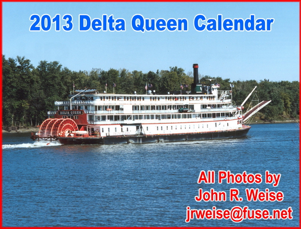 2013 Delta Queen calendar
