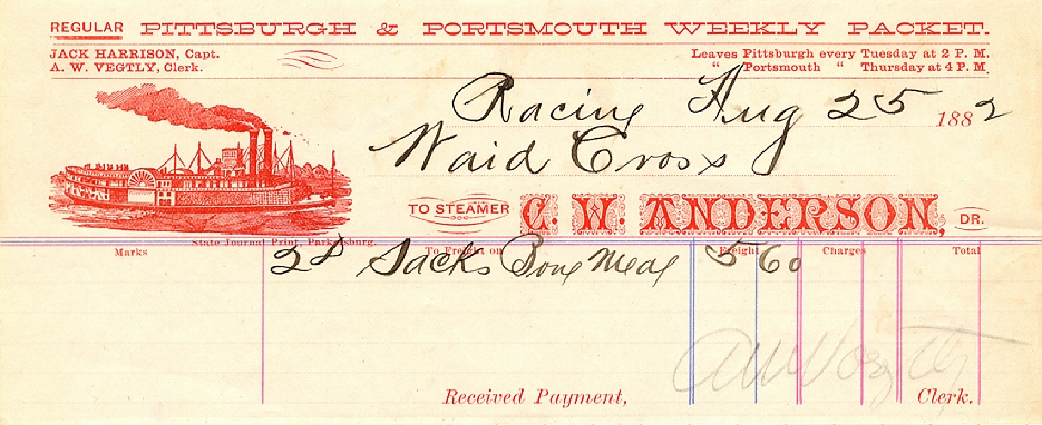 steamboat waybill